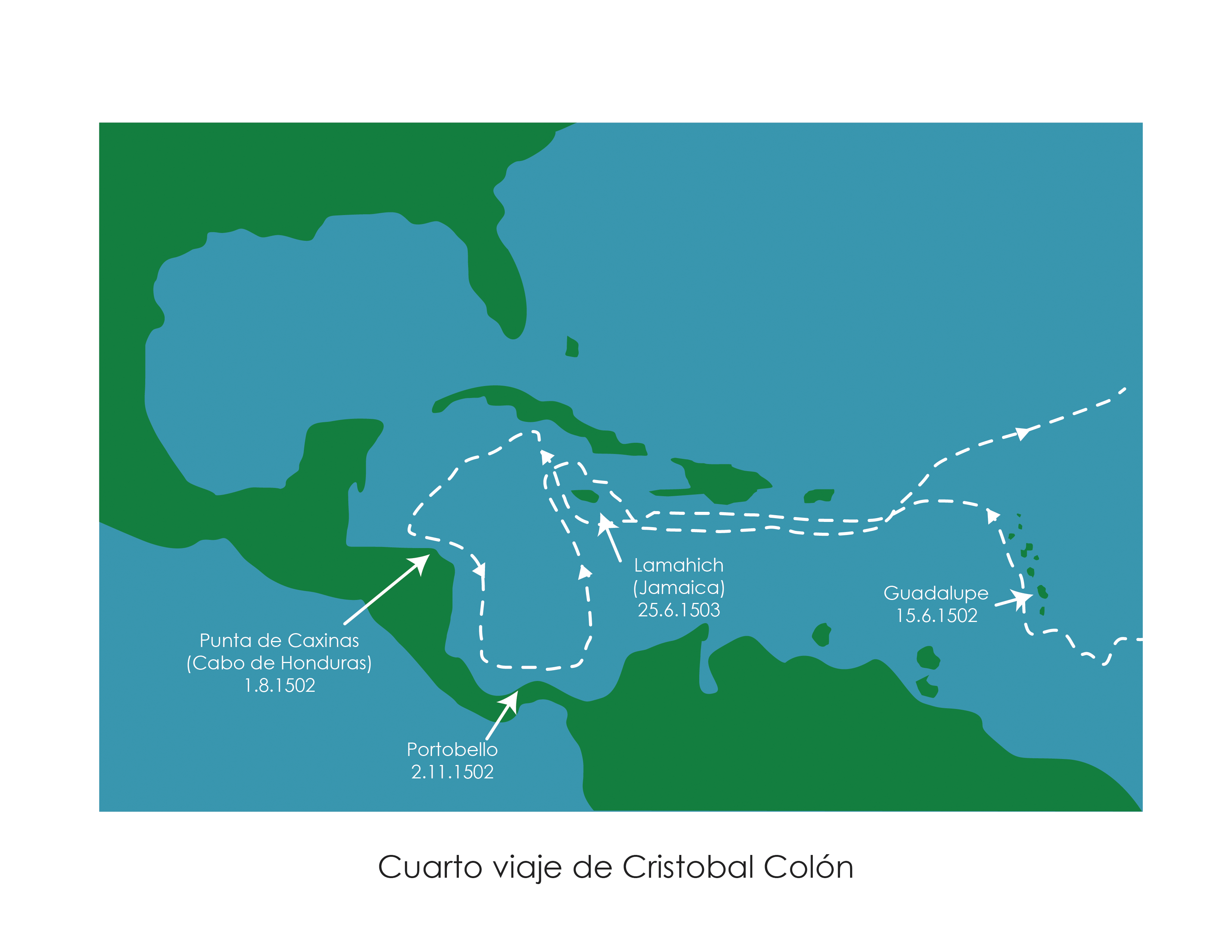 CUARTO VIAJE DE COLON .Una peligrosa y fascinante aventura-7A